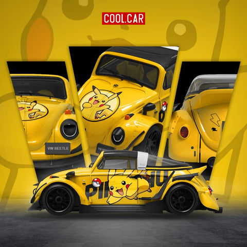 (Pre-Order) 1/64 Cool Car CC646234 RWB Beetle Targa Pikachu