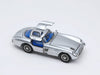 (Pre-Order) 1/64 YS Model YSMB300SLRSBL Mercedes-Benz 300 SLR W196S 1955 Uhlenhaut Coupe Silver w/ Blue Interior