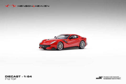 (Pre-Order) 1/64 Henson & Heaven HHFF12R Ferrari F12 TDF Rosso Scuderia