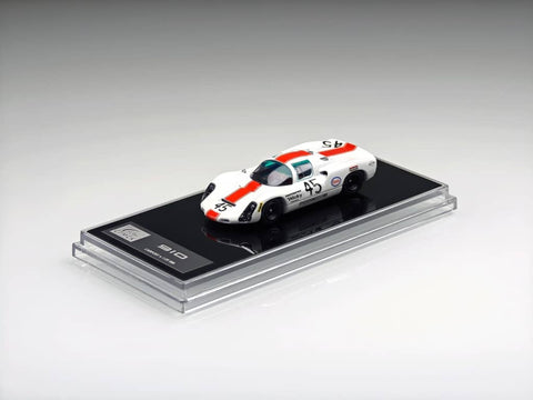(Pre-Order) 1/64 Carport Models CPP910WR45 Porsche 910 White w/ Red Stripes #45