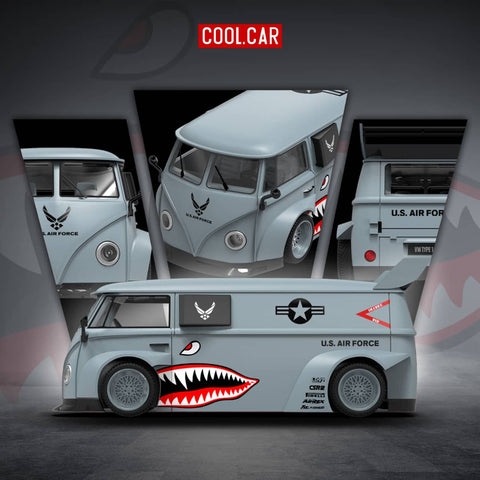 (Pre-Order) 1/64 Cool Car CC642959 Volkswagen T1 Grey Shark