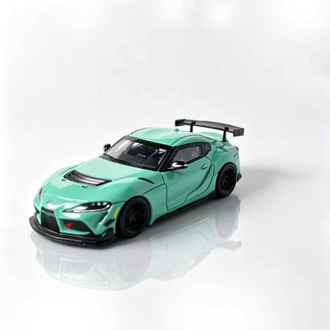 (Pre-Order) 1/64 Rhino Model RMTSGT4TBL Toyota GR Supra GT4 EVO2 Tiffany Blue
