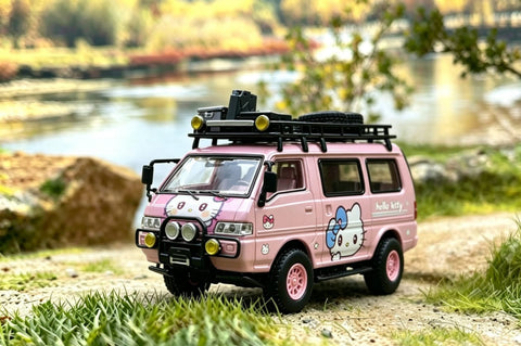 (Pre-Order) 1/64 Autobots Models AMMDHK Mitsubishi Delica Hello Kitty