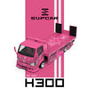 (Pre-Order) 1/64 SupCar SC647255 Hino 300 Tow Truck FNF2 Pink