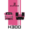 (Pre-Order) 1/64 SupCar SC647255 Hino 300 Tow Truck FNF2 Pink