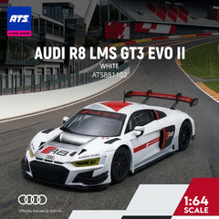 (Pre-Order) 1/64 ATS Models ATS881102 Audi R8 LMS GT3 Evo II White