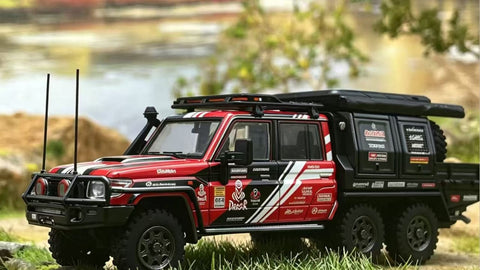 (Pre-Order) 1/64 Autobots Models AMTLC796X6RBK Toyota Land Cruiser LC79 6x6 Red/ Black