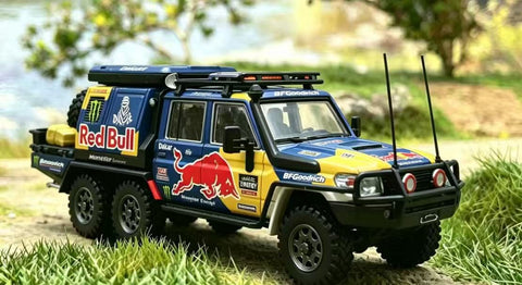 (Pre-Order) 1/64 Autobots Models AMTLC796X6RB Toyota Land Cruiser LC79 6x6 Red Bull
