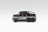 (Pre-Order) 1/64 Shadow Pro 729 Land Rover Defender 110 Pick Up 6x6 Silver Shark