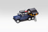 (Pre-Order) 1/64 Shadow Pro 726 Land Rover Defender 110 Pick Up 6x6 Dark Blue w/ Accessories