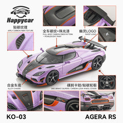 (Pre-Order) 1/64 Happycar KO-03 Koenigsegg Agera RS Purple/ Orange