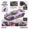 (Pre-Order) 1/64 Happycar KO-03 Koenigsegg Agera RS Purple/ Orange