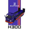 (Pre-Order) 1/64 SupCar SC647256 Hino 300 Tow Truck FNF3 Blue/ Orange