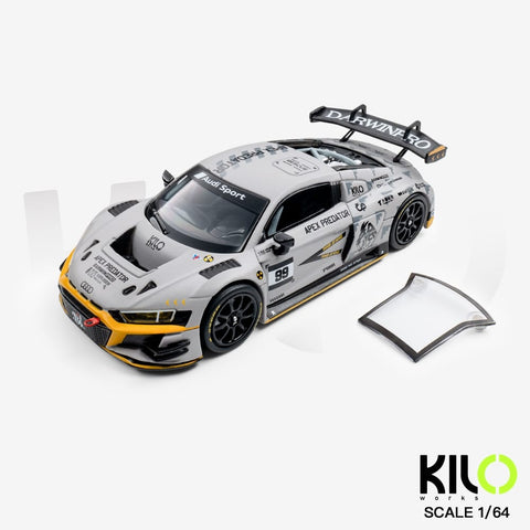 (Pre-Order) 1/64 KILO Works KLW0036-25 Audi DarwinPRO R8 LMS GT3 Evo II Air Force Grey #99