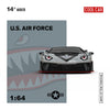 (Pre-Order) 1/64 Cool Car CC643835 Lamborghini Aventador LP700-4 GT Evo Air Force Shark