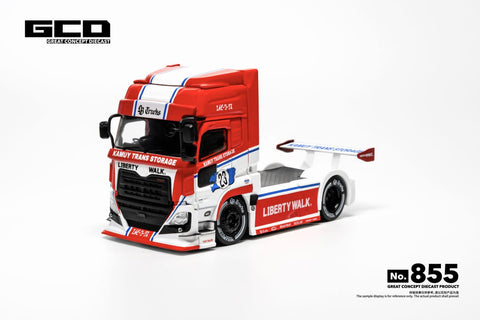 (Pre-Order) 1/64 GCD 855 LB-Trucks UD Quon Head Red/ White #23