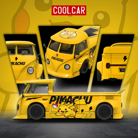(Pre-Order) 1/64 Cool Car CC643924 Volkswagen T1 Pickup Pikachu