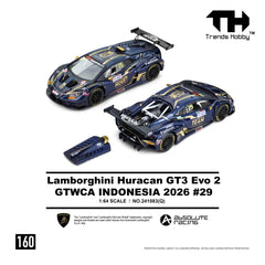 (Pre-Order) 1/64 Trends Hobby 160 Lamborghini Huracan GT3 Evo2 GTWCA Indonesia 2026 #29
