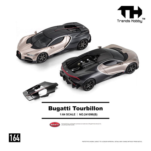 (Pre-Order) 1/64 Trends Hobby 164 Bugatti Tourbillon Gold