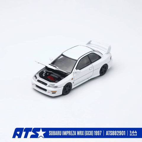 (Pre-Order) 1/64 ATS Models ATS882901 Subaru Impreza WRX (GC8) 1997 White
