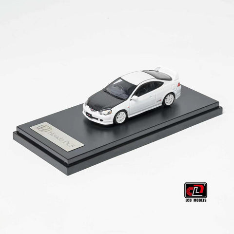 (Pre-Order) 1/64 LCD Models LCD64038-CW Honda Integra DC5 Type R White w/ Carbon Bonnet