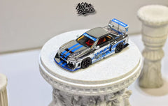 (Pre-Order) 1/64 Nitro Blaze NBNSR34CSBL Nissan Skyline ER34 Chrome Silver/ Blue