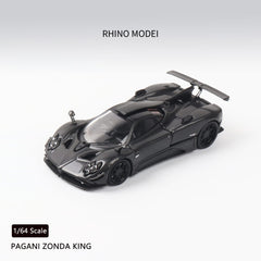 (Pre-Order) 1/64 Rhino Model RMPZCBK Pagani Zonda King Carbon Black