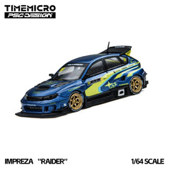 (Pre-Order) 1/64 Time Micro TM648304 Subaru Impreza Raider Blue/ Yellow