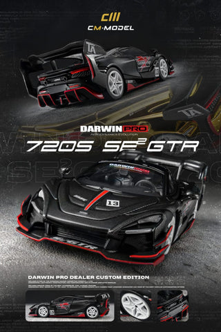 (Pre-Order) 1/64 CM Model CM64-720SeGTR-02 DarwinPRO 720Se²GTR Matte Black