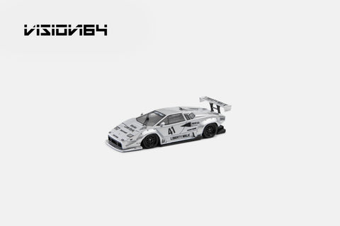 (Pre-Order) 1/64 Vision64 VLCS Lamborghini Countach LP500 Silver #41
