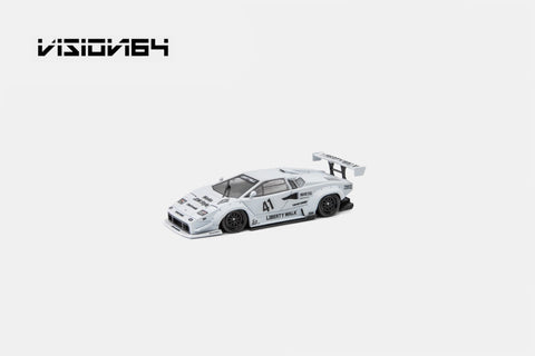 (Pre-Order) 1/64 Vision64 VLCW Lamborghini Countach LP500 White #41