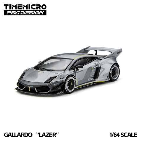(Pre-Order) 1/64 Time Micro TM648901-D Lamborghini Gallardo Lazer Fighter Jet Gray