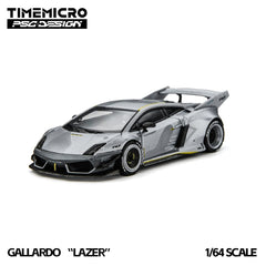 (Pre-Order) 1/64 Time Micro TM648901-D Lamborghini Gallardo Lazer Fighter Jet Gray