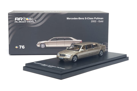 (Pre-Order) 1/64 Almost Real 620412001 Mercedes-Benz S-Class Pullman 2002 Gold