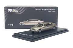 (Pre-Order) 1/64 Almost Real 620412001 Mercedes-Benz S-Class Pullman 2002 Gold