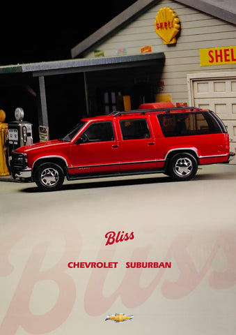 (Pre-Order) 1/64 Bliss Mold BMGMCSR GMC Suburban GMT400 Metallic Red