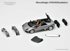 (Pre-Order) 1/64 Phantom Knight PKLMRG Lamborghini Murcielago LP640 Roadster Gun Metal Grey