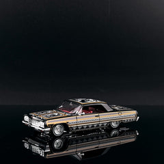 (Pre-Order) 1/64 FineWorks64 FWCIBKG Chevrolet Impala Lowrider Black/ Gold
