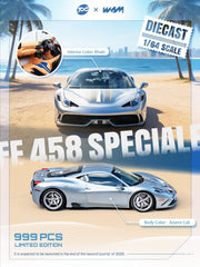 (Pre-Order) 1/64 Thrill of Collector TOCF458SAC Ferrari 458 Speciale Azurro Cali
