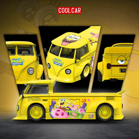 (Pre-Order) 1/64 Cool Car CC643926 Volkswagen T1 Pickup SpongeBob
