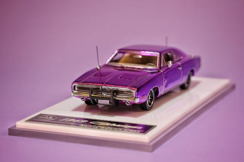 (Pre-Order) 1/64 LS Model LSDCCP Dodge Charger Chrome Purple