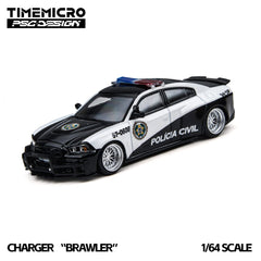(Pre-Order) 1/64 Time Micro TM648207 Dodge Charger "Brawler" Rio Polícia Civil