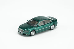 (Pre-Order) 1/64 Motorhelix M68208 Audi A8 (D3) 2008 Emerald Jade Metallic