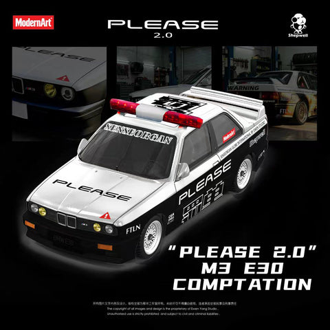(Pre-Order) 1/64 ModernArt MD647812 BMW M3 E30 Please 2.0