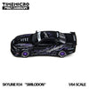 (Pre-Order) 1/64 Time Micro TM648409 Nissan Skyline GT-R R34 Smilodon Nightingale Black