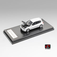 (Pre-Order) 1/64 LCD Models LCD64034-CW Honda Civic SiR II (EG6) White w/ Carbon Bonnet (Copy) (Copy) (Copy)