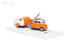 (Pre-Order) 1/64 Almost Real 630301001 BMW lsetta w/ Ski & Trailer Set Orange