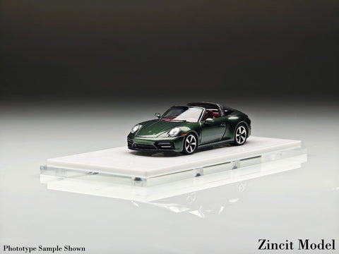 (Pre-Order) 1/64 Zincit Model ZMP992GN Porsche 992 Targa Oak Green