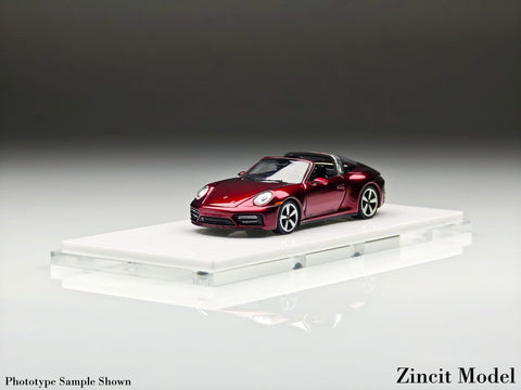 (Pre-Order) 1/64 Zincit Model ZMP992R Porsche 992 Targa Dragon's Blood Red