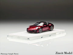 (Pre-Order) 1/64 Zincit Model ZMP992R Porsche 992 Targa Dragon's Blood Red